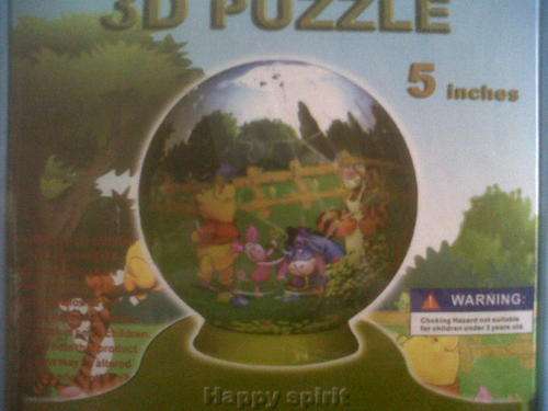 Winnie the Pooh 3D globe puzzle