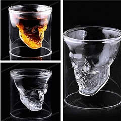 Crystal Skull Head Shot Glass (4 on auction)