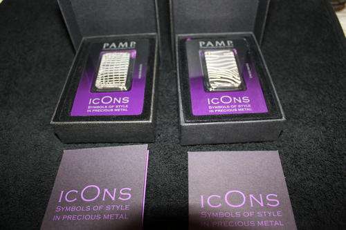 2 x PAMP 999.0 FINE SILVER