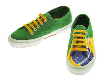 Superga Unisex 2750 Cotu Flag - Brazil  45 10.5uk BARGAIN BRAND NEW NO BOX