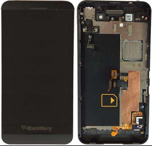 BLACKBERRY Z10 COMPLETE LCD BLACK WITH FRAME ORIGINAL ITEM FREE FITTING LOCAL STOCK