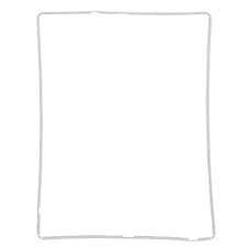 Touch Screen Bezel Support Frame For iPad 3 , (White) Original Replacement Part