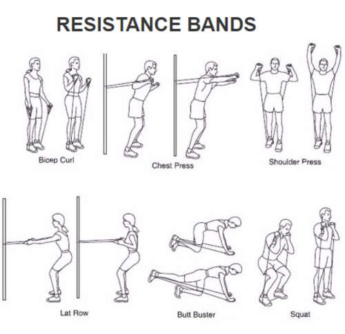 POWER RESISTANCE BANDS  HOME GYM EXTREME