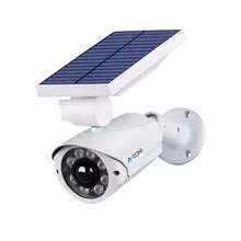 LED Solar Motion Sensor Lamp Outdoor Simulation Dummy Camera Waterproof