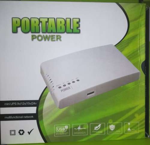 Portable Power Mini UPS 8800mAh- Output 9/12/15/24 Volt