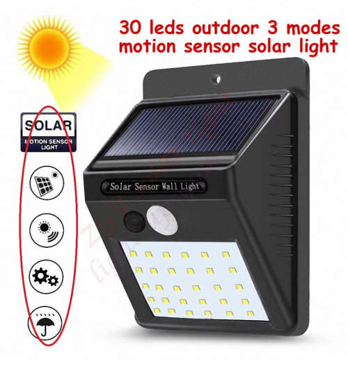 PIR Motion Sensor 20 LED Solar Light Outdoor Solar Powered LED Garden Light Waterproof