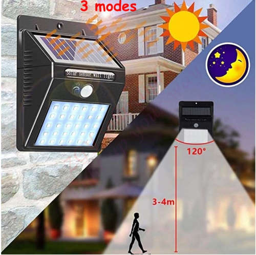 PIR Motion Sensor 20 LED Solar Light Outdoor Solar Powered LED Garden Light Waterproof