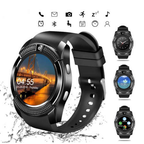 V8 Smart Watch Men Bluetooth Sport Watches Women Ladies Rel gio Smartwatch with Camera Sim Card Slot