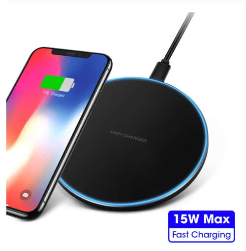Fast Wireless Charger For Samsung Galaxy S10 S9/S9+ S8 Note 9 USB Qi Charging Pad for iPhone 11 Pro