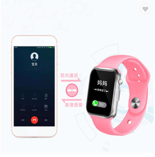 Smart Bracelet Heart Rate Blood Pressure D20 Sports Bracelet BT Watch - Pink