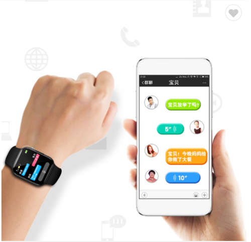 Smart Bracelet Heart Rate Blood Pressure D20 Sports Bracelet BT Watch - Pink