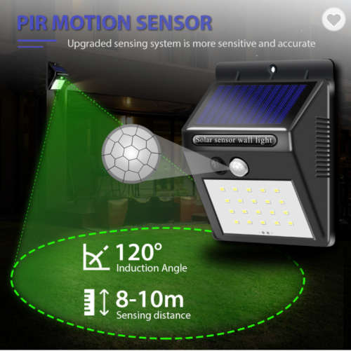 20 LED Waterproof Motion Sensor Solar Garden Light for Outdoor