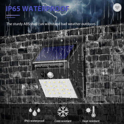 20 LED Waterproof Motion Sensor Solar Garden Light for Outdoor