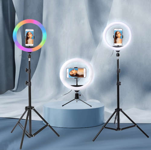 12 inch LED Dimmable ring light with stand for youtube, tiktok, makeup video live phone selfie