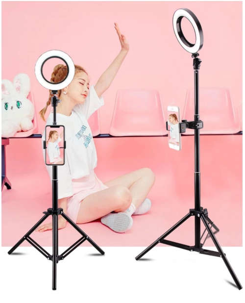 12 inch LED Dimmable ring light with stand for youtube, tiktok, makeup video live phone selfie