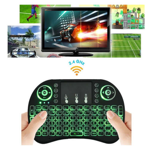 i8 Wireless Keyboard English Version i8+ 2.4GHz Air Mouse Touchpad Handheld for Android TV BOX Mini