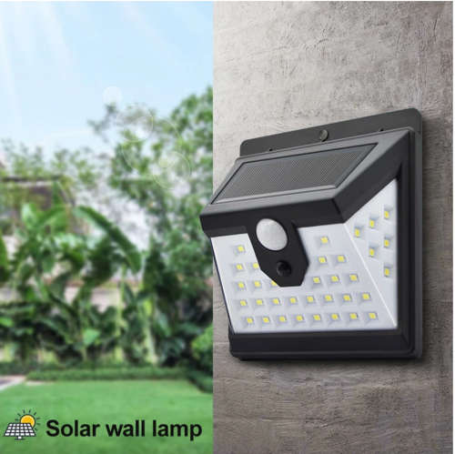 40 LED PIR Motion Sensor Solar Light Lamp Wall Lighting Waterproof Solar Powered Spotlight