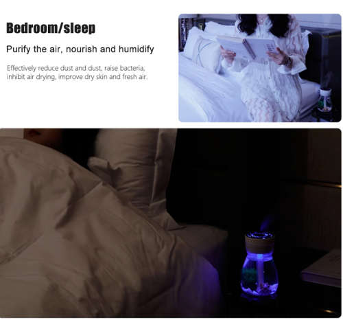 380ml USB Air Humidifier Colorful Light Bottle