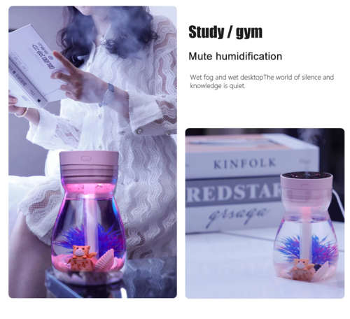 380ml USB Air Humidifier Colorful Light Bottle