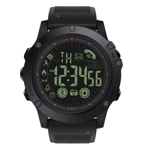 Multifunctional Digital Shock Resistant Sports Watch - Black