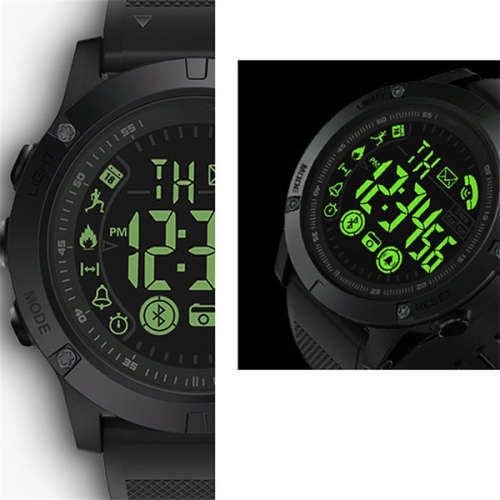 Multifunctional Digital Shock Resistant Sports Watch - Black