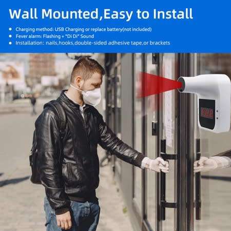 Non-contact Infrared Thermometer Hands Free Auto Intelligent Forehead Thermometer