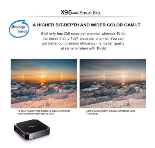 X96 Mini Android TV BOX Amlogic S905W 1080P Full HD 2.4Ghz WIFI TV BOX 4K Media Player Android Set