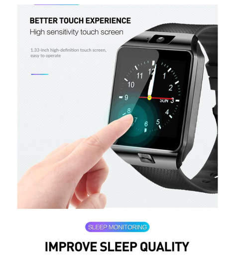 DZ09 Smart Watch Support TF SIM Sleep Monitor Smartwatch Fitness Tracker Remote Control Music Camera