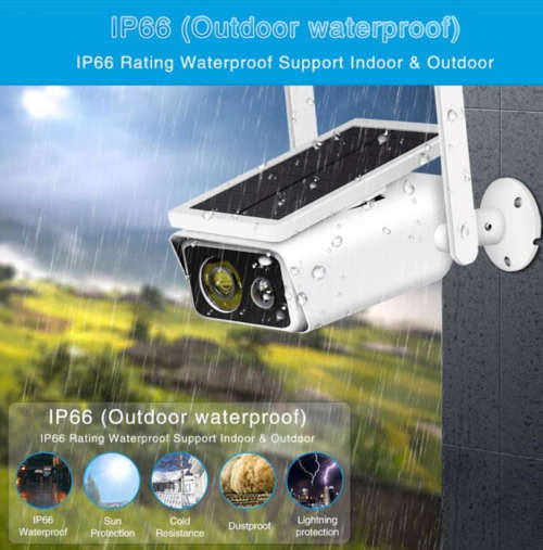 Solar WiFi Security Camera Waterproof Outdoor Camera