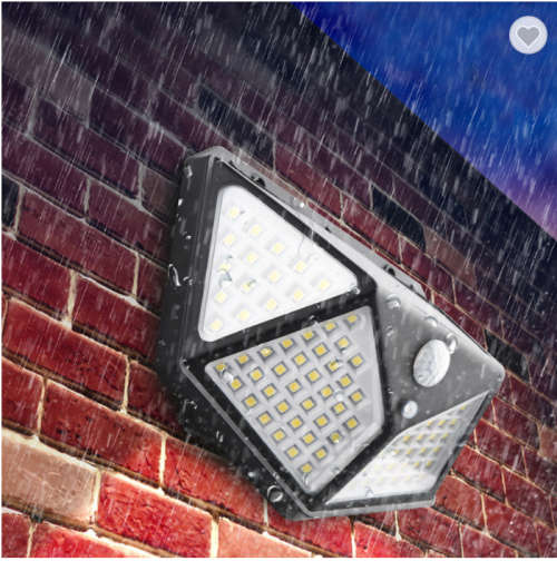 High quality Outdoor Waterproof IP65 100/114 LED Solar Sensor interaction Wall lamp Light