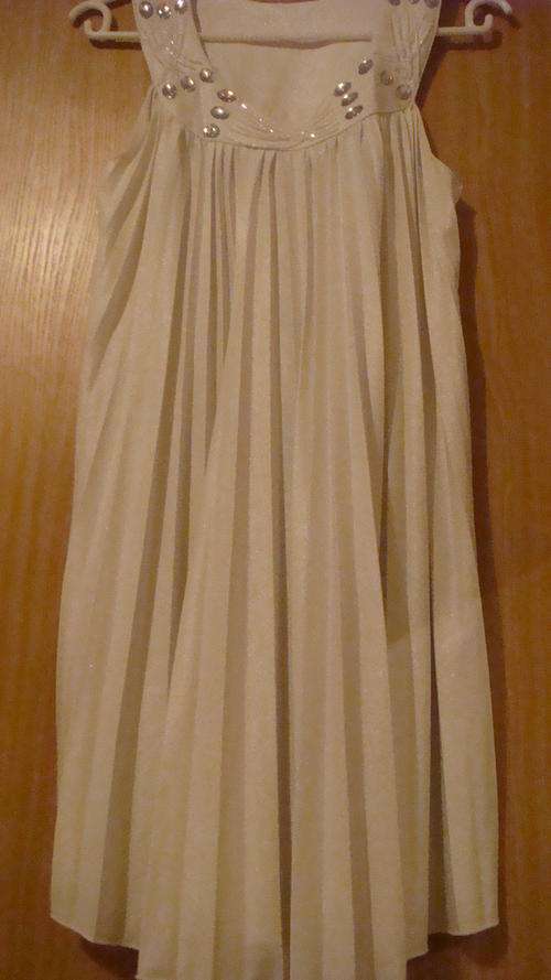 Shimmery Cream Dress