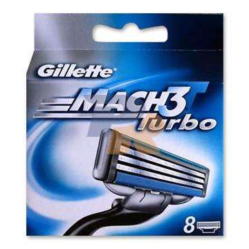 Gillette Mach3 Turbo Cartridges (8 Cartridges)