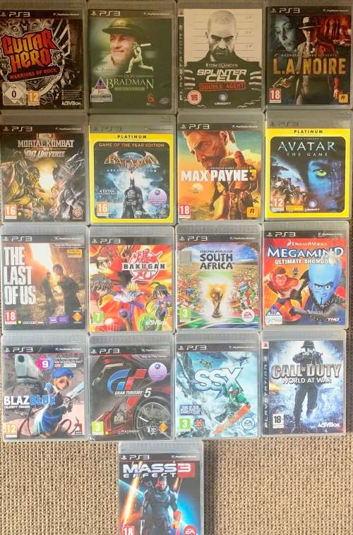 Playstation 3 Games bundle and Band / Guitar hero