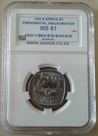 MS61 - 1994 INAUGURATION R5 - VERY SCARCE GRADE COIN