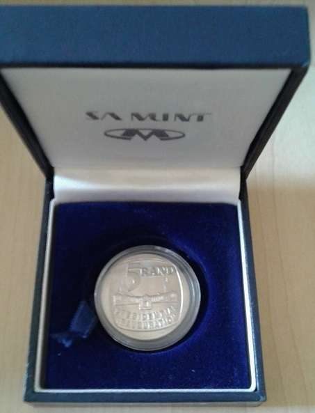 1994 INAUGURATION R5 IN CAPSULE IN SA MINT BOX