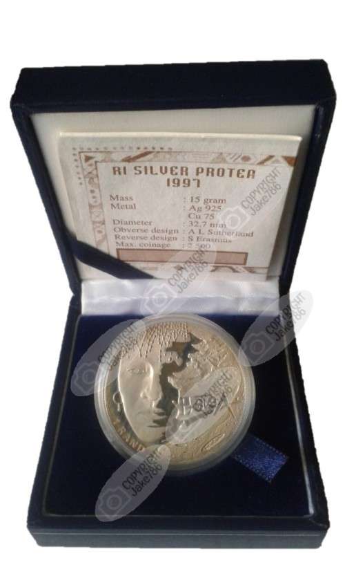 1997 SILVER PROOF PROTEA R1 - WOMEN