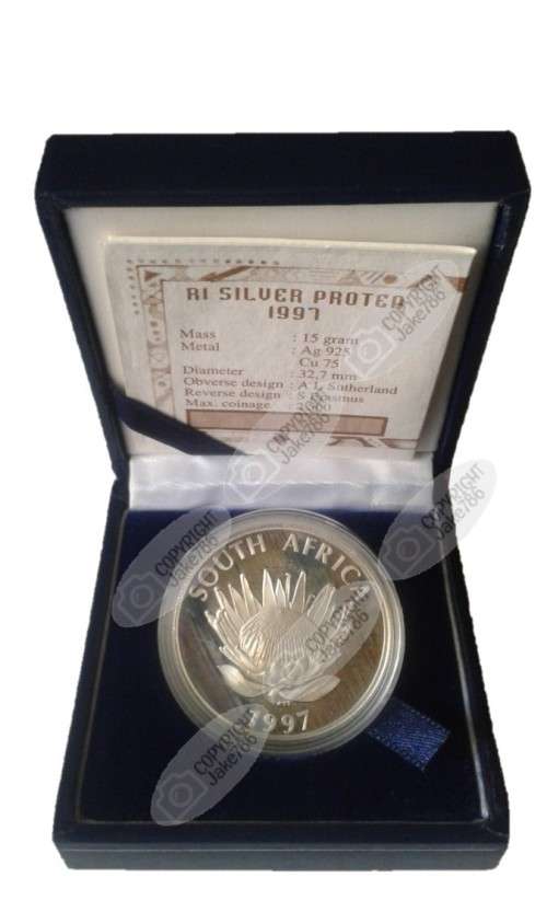 1997 SILVER PROOF PROTEA R1 - WOMEN