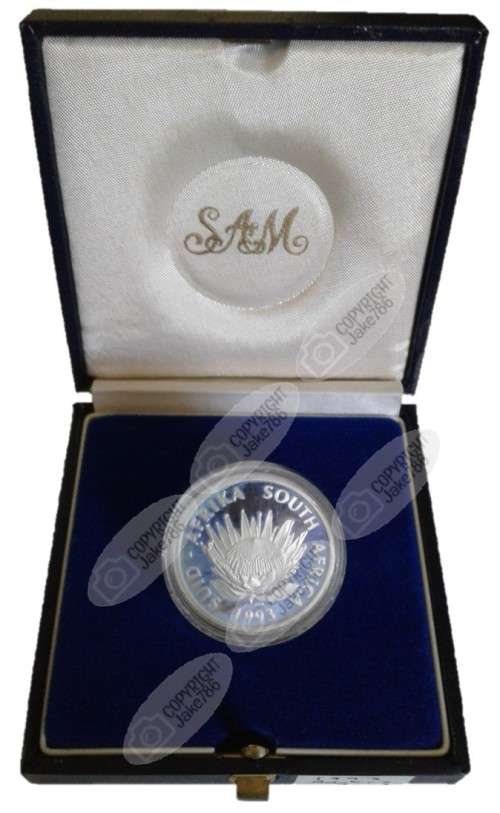 1993 SILVER PROOF PROTEA R1 - BANKING
