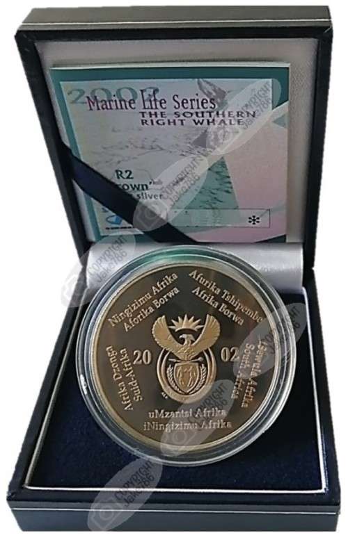 2002 SILVER PROOF R2 - SOUTHERN RIGHT WHALE