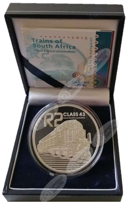 2013 SILVER PROOF R2 - DIESEL ELECTRIC LOCOMOTIVE