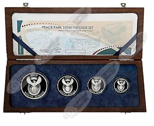 2009 SILVER PROOF PRESTIGE SET - MALOTI DRAKENSBERG TRANSFRONTIER PROJECT
