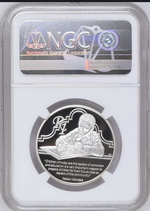 PF69 UC - 2014 Silver Proof R1 - Nelson Mandela Life of a Legend