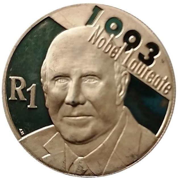 2007 Silver Proof R1 - FW De Klerk - 1993 Nobel Laureate
