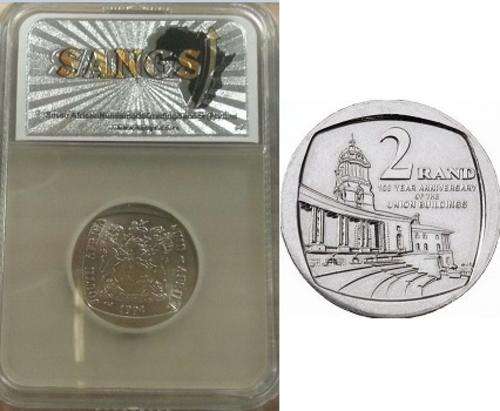 2013 100 YEAR ANNIVERSARY OF UNION BUILDINGS R2 & MS62 1994 INAUGURATION R5 GRADED COIN