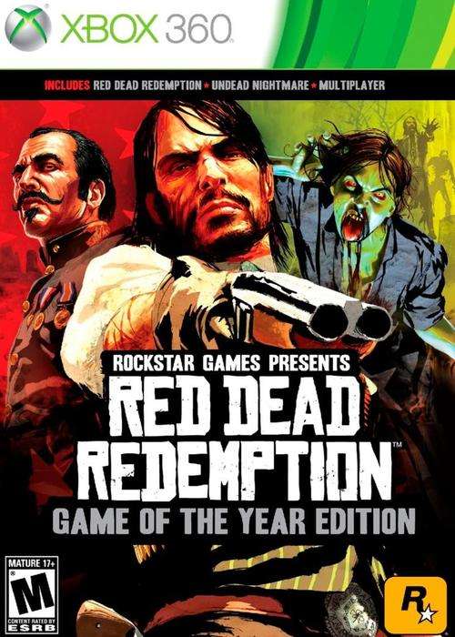 XBOX 360 - RED DEAD REDEMPTION GAME OF THE YEAR EDITION - 2 DISC SET - AS NEW