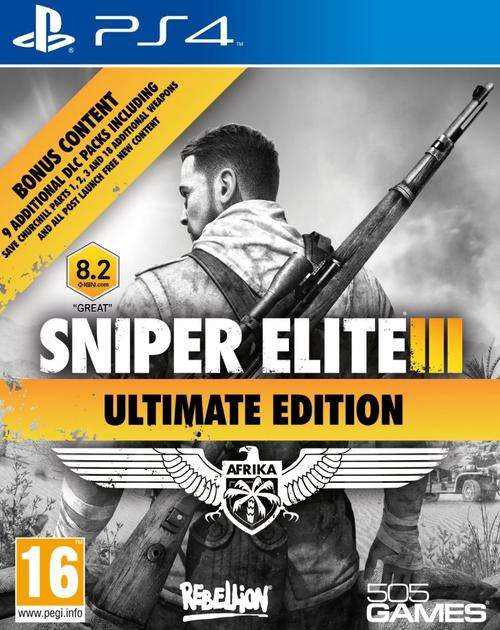 PS4 - SNIPER ELITE 3 ULTIMATE EDITION - AS NEW