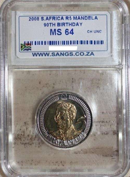 MS64 - 2008 MANDELA R5 - HIGH GRADE COIN