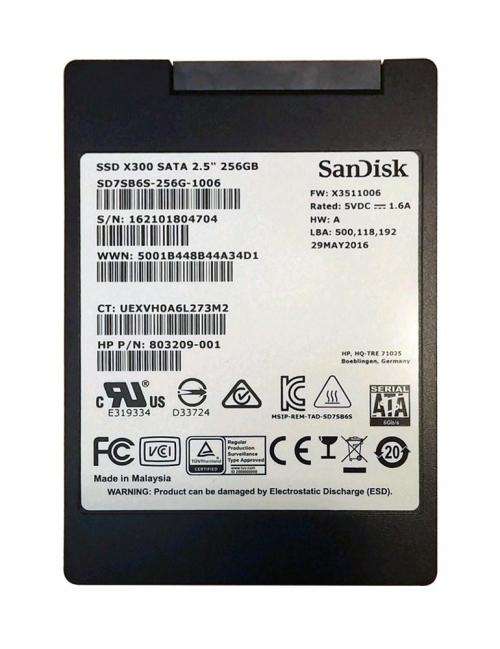 SanDisk SD7SB6S-256G-1006 2.5" Internal SSD | 256G Internal Solid State Hard Drive 2.5" - Secondhand