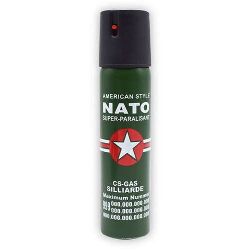 American Style Nato Super-Paralisant Self Defense Pepper Spray CS-GAS 110ml