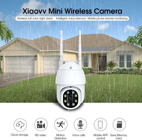 1080P HD H.265 Intelligent WIFI IP Camera 360° Pan and Tilt